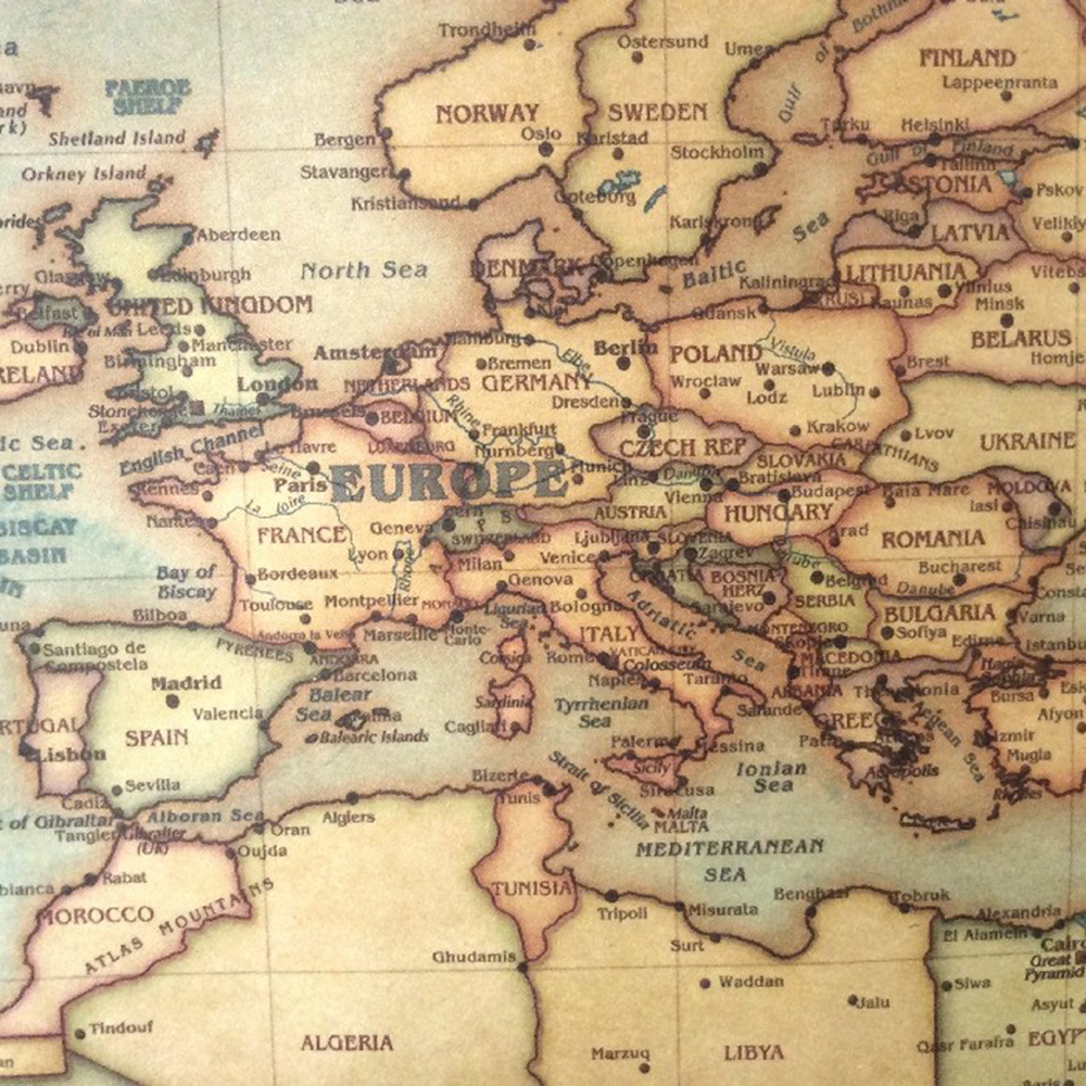 mapa náutico del mundo marino, pintura de papel de Arte Antiguo Retro, pegatina de decoración del hogar, póster de sala de estar, cafetería, póster antiguo, pegatina