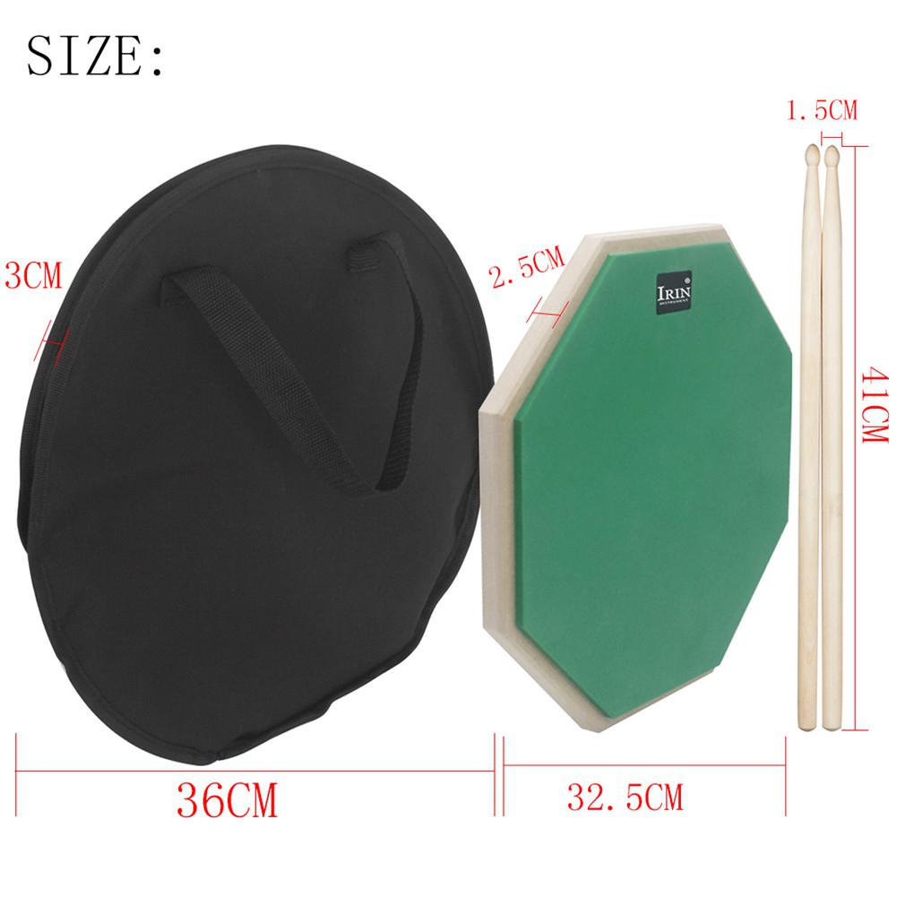 Juego de batería muda, herramienta de entrenamiento, almohadilla de tambor + bolsa + PALO de Arce, accesorios de instrumentos de percusión, 3 uds.