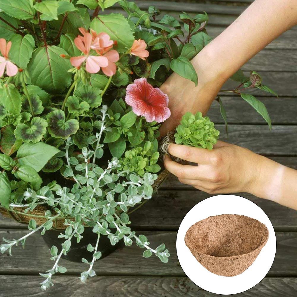 Half Round Flower Pot Natural Coconut Cocoa Fiber Liner Half Circle For Wall Hanging Baskets For Home Garden Wedding Decor