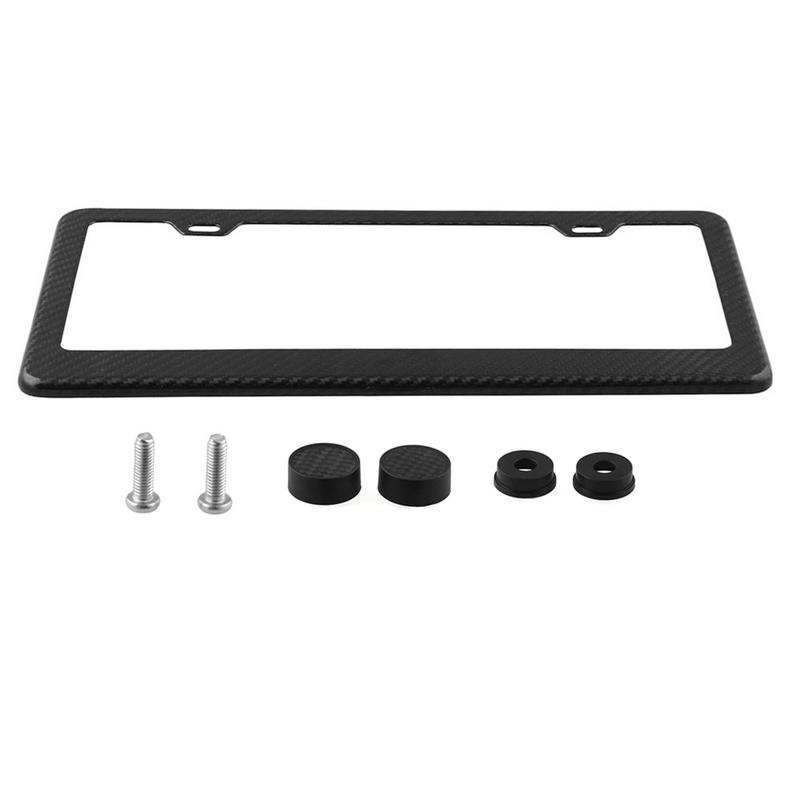 Marco de matrícula de coche 100% Marco de matrícula de fibra de carbono Marco de matrícula Universal para VW Golf/Bora/Polo zk30