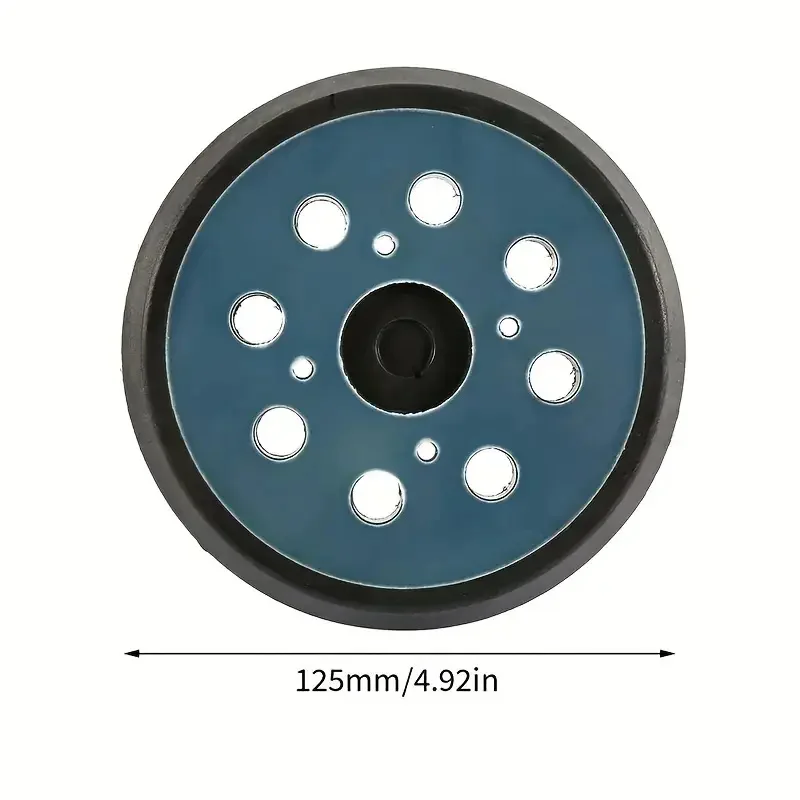 125mm 5- tums slipplatta med 8- hål, slipskiva med kardborre, slipplattor för elektrisk orbitalslip, polering