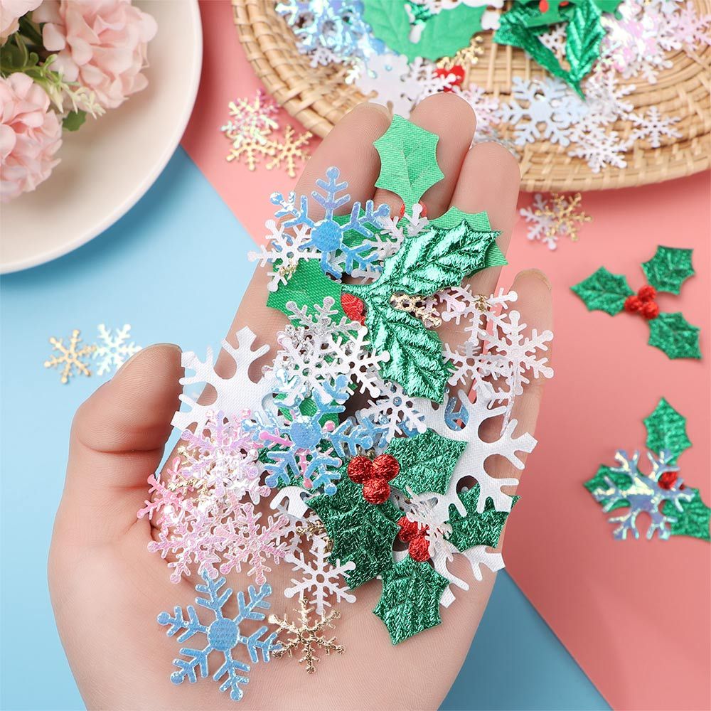 100/200/300 Stuks Sneeuwvlok Ornament Confetti Kunstmatige Sneeuw Xmas Verjaardag Bruiloft Decor Home Glitter Accessoires