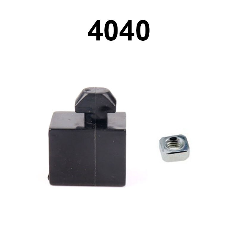 4pcs/lot 3030 Black Aluminum Spacer Block 4040 4545 Interval Connection Bracket Fastener Match Use Aluminum Profile: 4040 Spacer Block