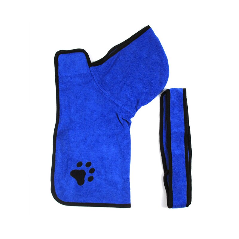 Superabsorberende kjæledyrbadekåpe 400g supertykk mikrofiber superabsorberende er en altomfattende badekåpe for hundekatt