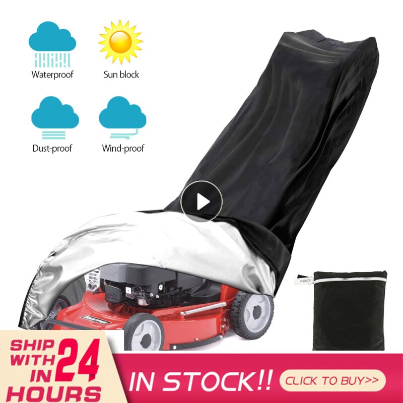 Lawn Mower Cover Waterproof UV Protector Advanced Polyester Cover Tear Resistant Multi Function Cover Garden Home Accessories