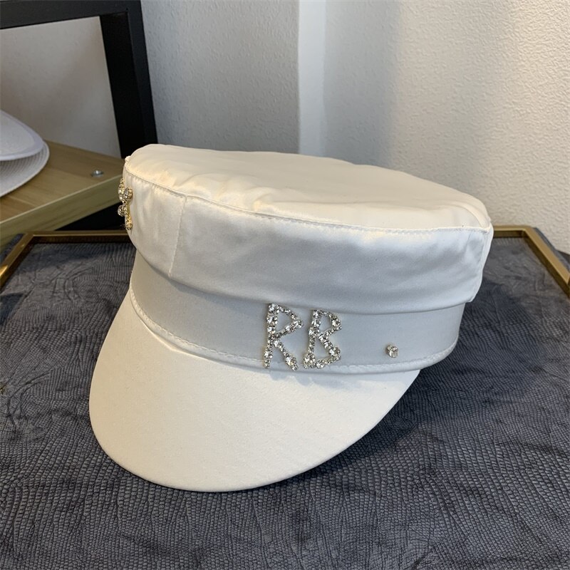 Women's Linen Newsboy Cap Mariner Style Greek Fisherman's Sailor Fiddler Hat: Style 5