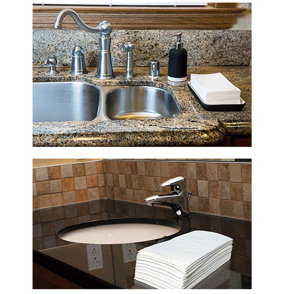 100pcs Disposable Paper Tissue Single Layer Dust-free Napkin Paper 30x43cm for Restaurant Home Hotel tissue paper