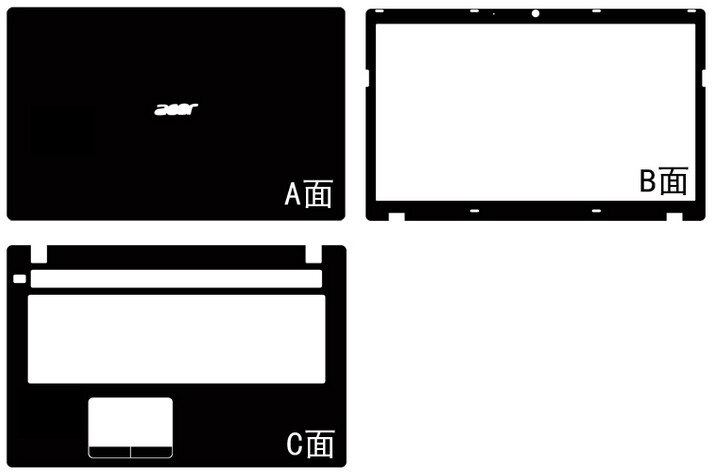 Laptop Carbon fiber Vinyl Skin Stickers Cover guard For Acer Aspire V3-771G V3-772G V3 771 772 17.3"