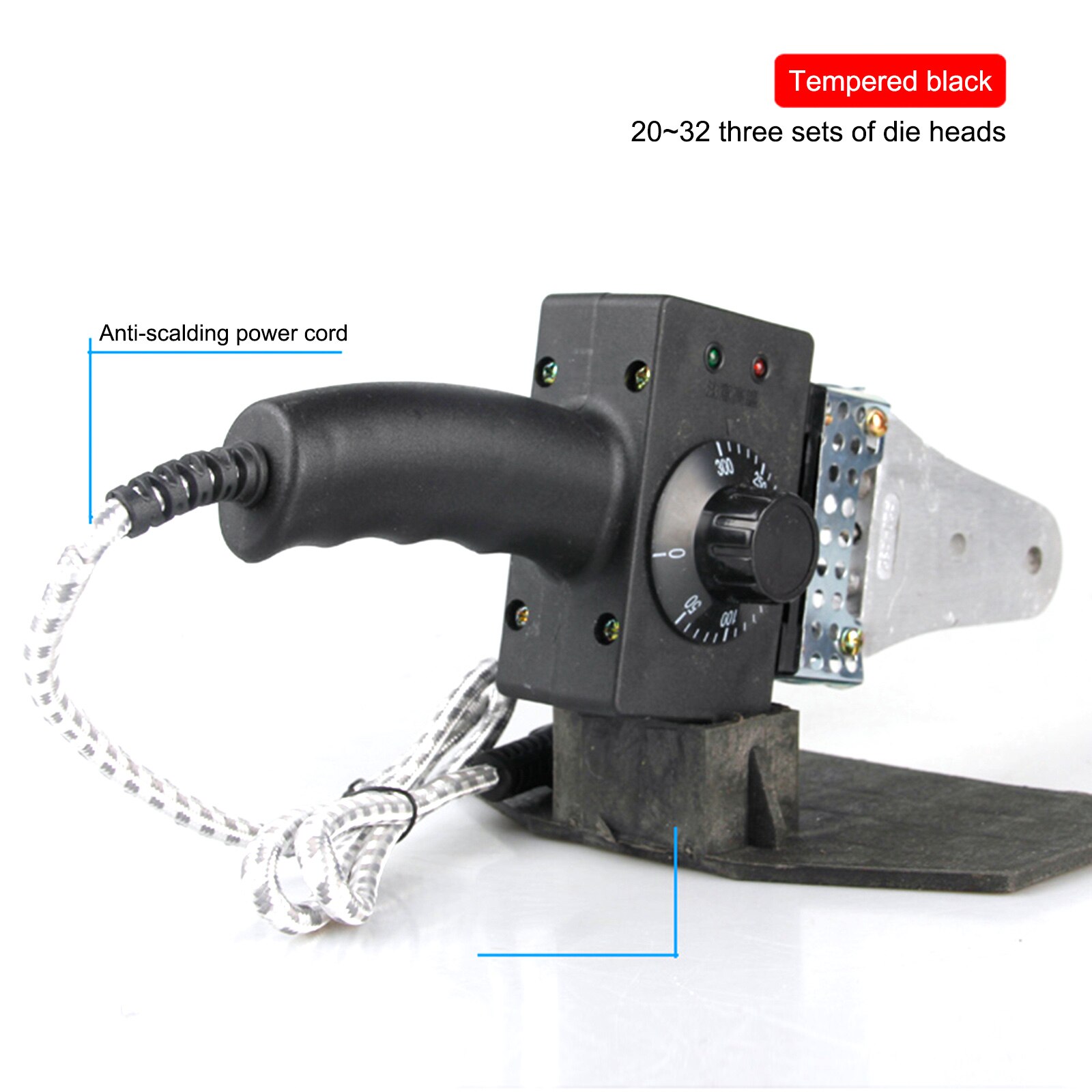 Machine à souder en plastique, 1800W, régulation manuelle de la température, fusion de tuyaux d'eau, chauffe en profondeur