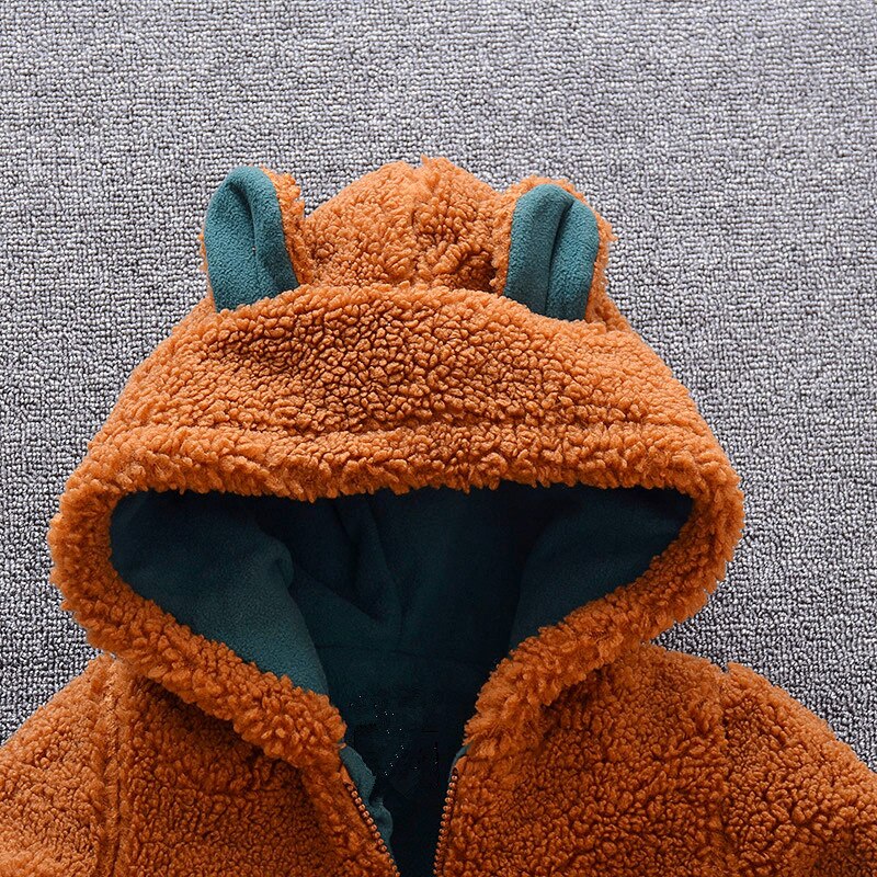 IENENS Capretti Delle Ragazze Dei Ragazzi Giacca Vestiti Caldi di Inverno Abbigliamento Per Bambini Con Cappuccio Cappotti Magliette E Camicette di Lana Giubbotti Cappotto Del Bambino Parka Della Tuta Sportiva