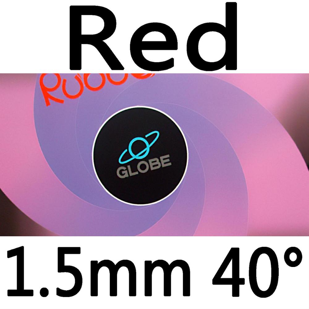 Globe 999 Pips-In Table Tennis (PingPong) Rubber with Sponge: red 1.5mm H40