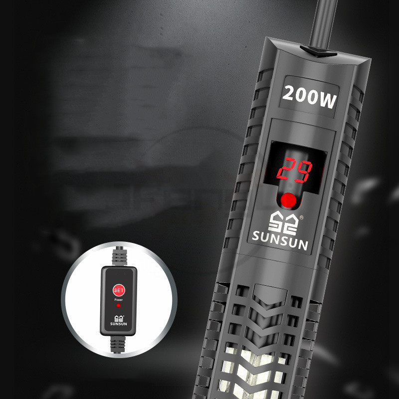 SUNSUN – chauffe-eau pour Aquarium, affichage LCD numérique, réglable, température constante, verre, tortue, poisson, automatique