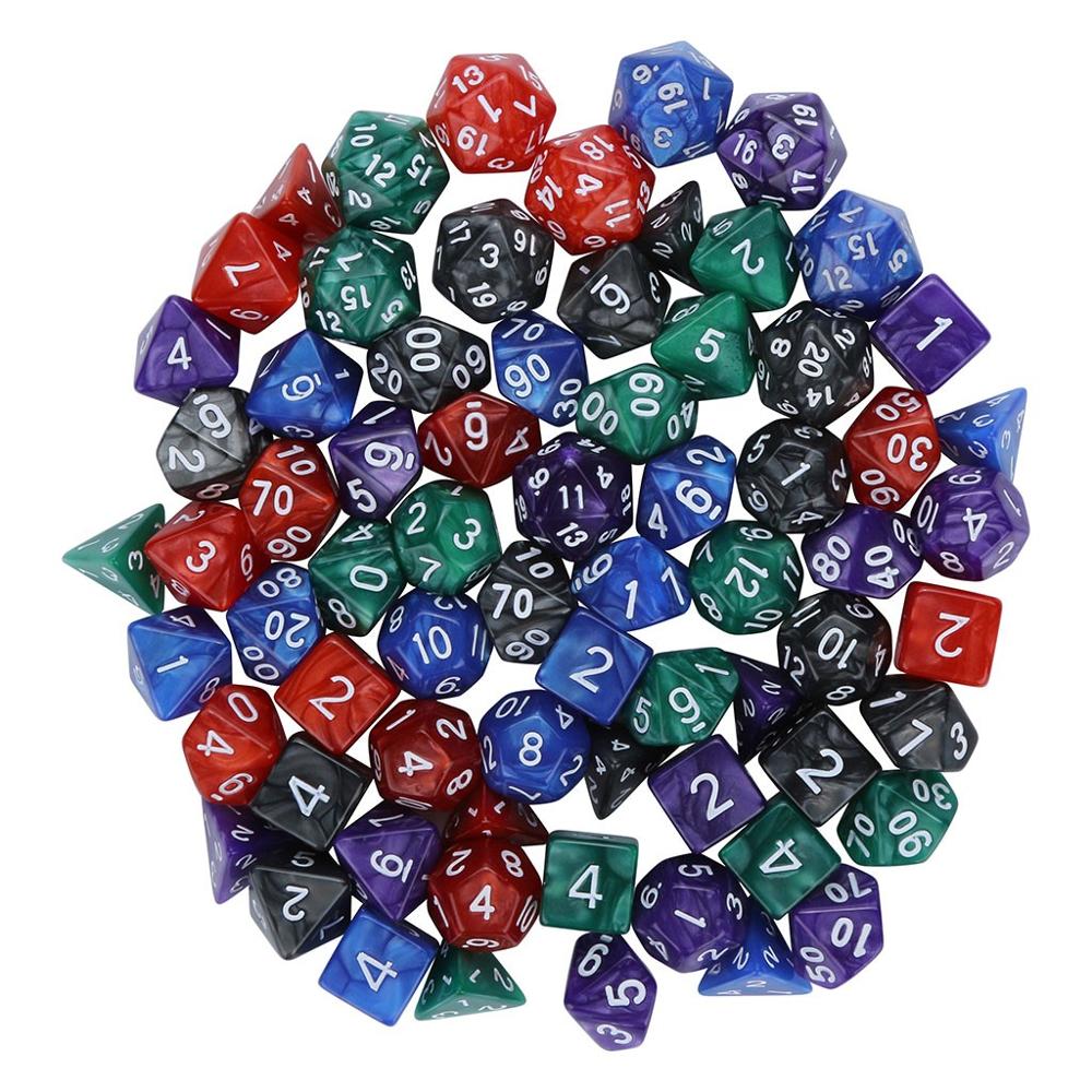 10Pcs 20 face scorpion pearl pattern happy game dice set dnd polyhedron poly dice D20 acrylic entertainment party dice d20 30A20