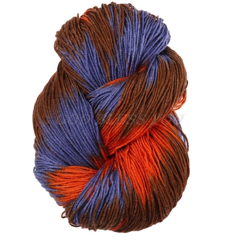 50g/Ball Mixed Colorful Knitting Yarn Acrylic Dyed Hand-Knitted Crochet Thread: E