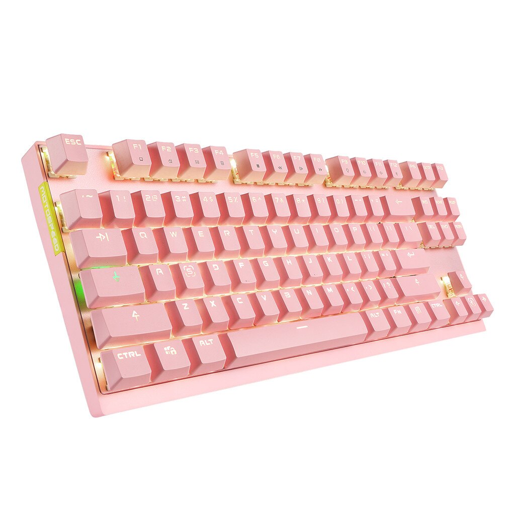Teclado inalámbrico GK82 de 2,4 Ghz/con cable, dispositivo mecánico de doble modo, eje rojo, para escritorio, oficina, entretenimiento, ordenador portátil y Pc: PK