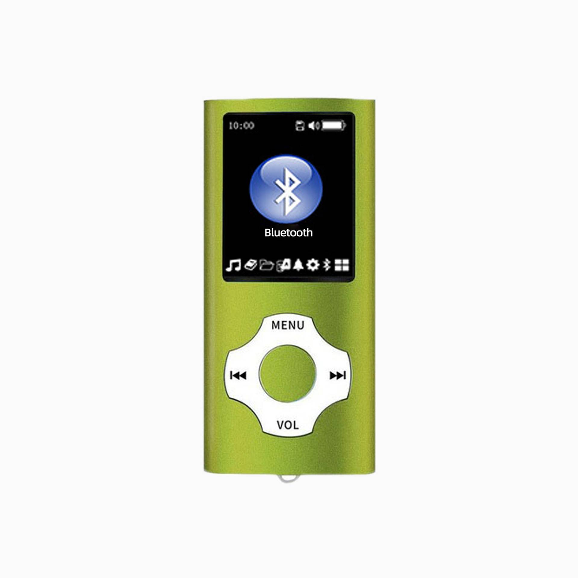 Mini MP3 Player Portable Music Player Bluetooth 5.0 Music Stereo Player 1.8 inch Screen Support FM Radio E-Book Recording: green