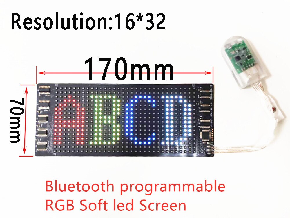 Bluetooth Programmable Led Face Mask Luminous Scrolling Message Display Board Men and Women Carnival Music Party Christmas: RGB large panel