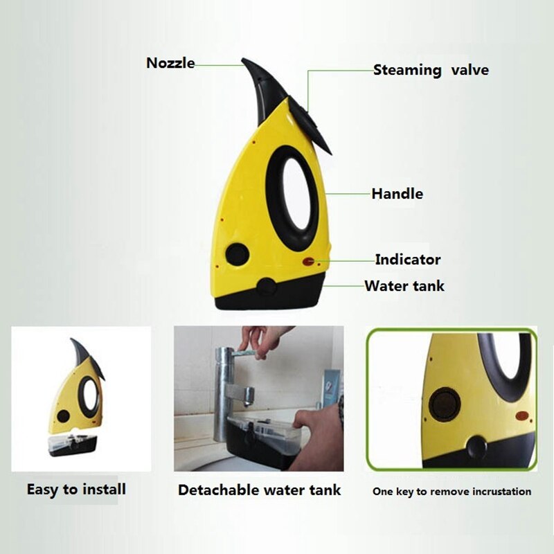 DMWD Handheld Steam Cleaner High Temperature Disinfector Cleaning Machine Kitchen Cooker Hood Air Conditioner Cleaning Machine