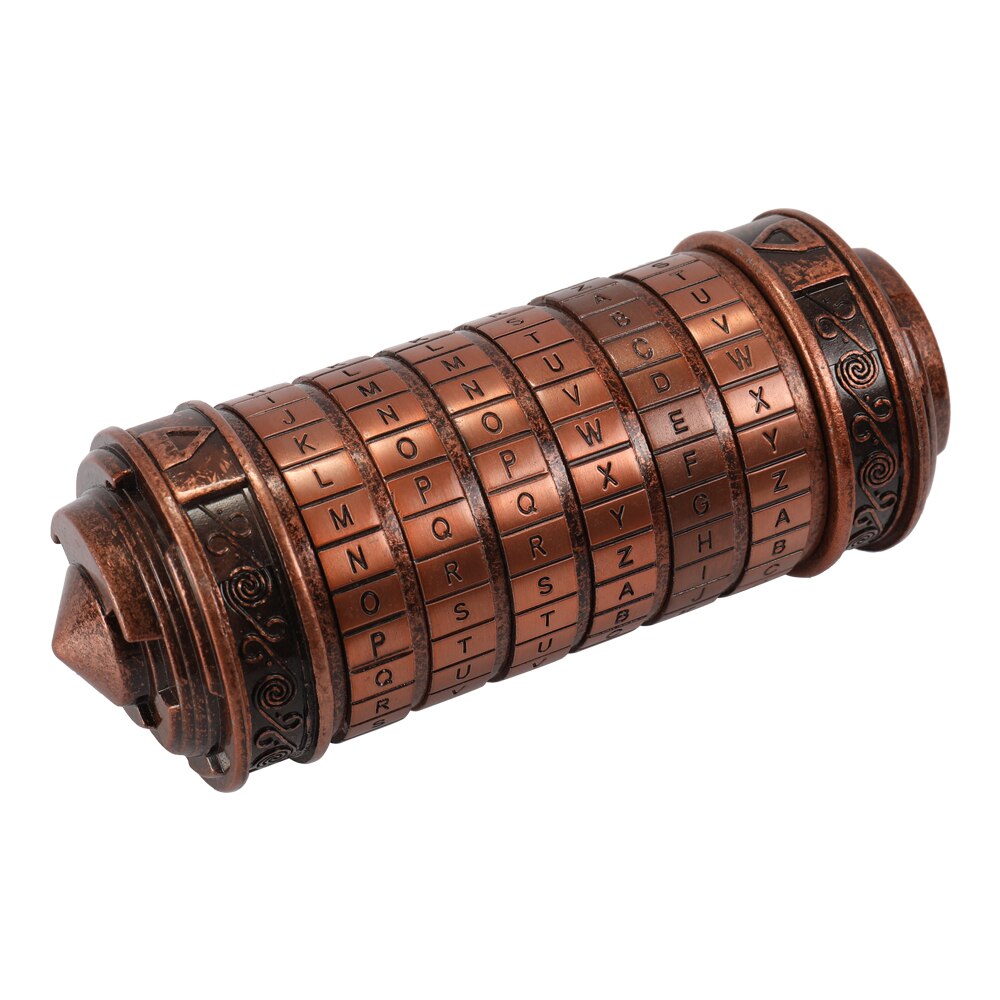 Retro Birthday Valentine Box Code Alphabet Locks for Ring Retro Cylinder Lockbox Cylindrical Lock Home Decoration