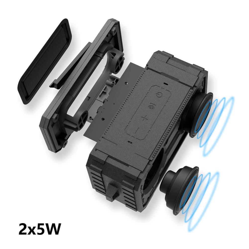 IPX6 Waterproof Wireless Portable Bluetooth Speaker With 10Watt Stero Sounds, Hands Free, Aux-in Mode Support