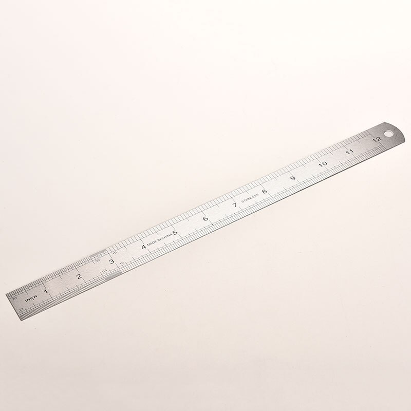 Stainless Steel Metal Ruler Metric Rule Precision Double Sided Measuring Tool 30cm