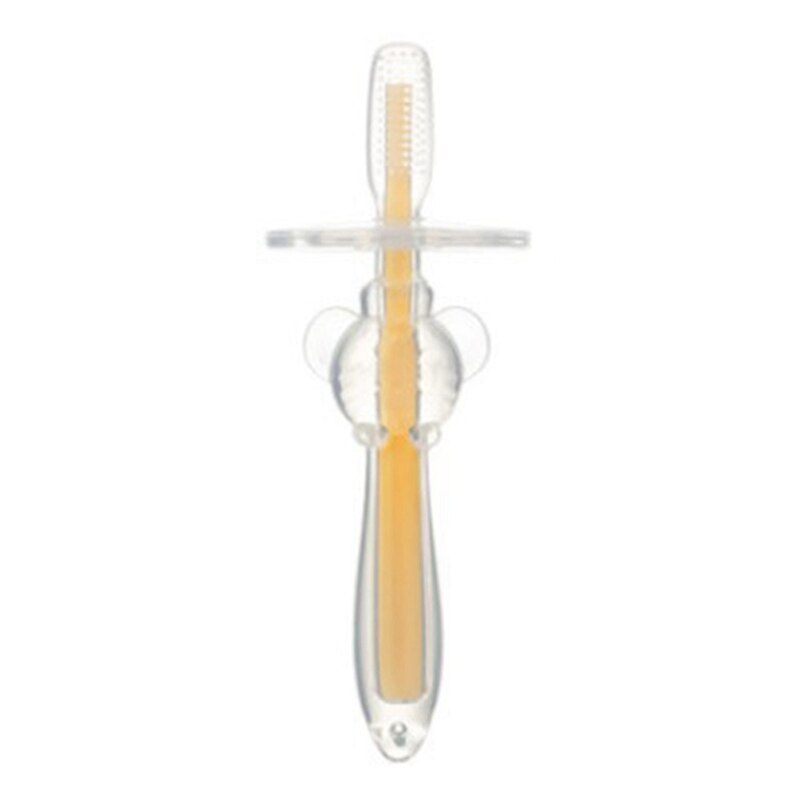 Safety Silicone Soft Teeth Brushes For Baby Kids Oral Training Toothbrush Baby Boy Girls Baffle Toothbrushes Dental Care: YW