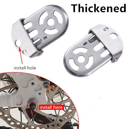 de apoyapiés traseros para bicicleta eléctrica, pedales traseros plegables para pies para bicicleta con para un par: thickened