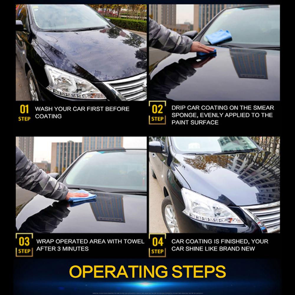 Car Polish Car Liquid Ceramic Coat Super Hydrophobic Glass Coating Set Polysiloxane Materials Car Polish Liquid Ceramic Coat