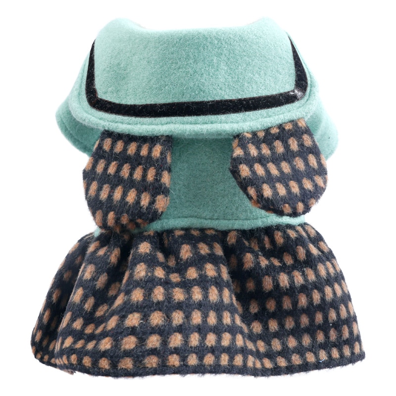 Nallekoiran mekko kaulusmekko koirille söpö lemmikki syksy talvi villainen prinsessa xs sml xl: S