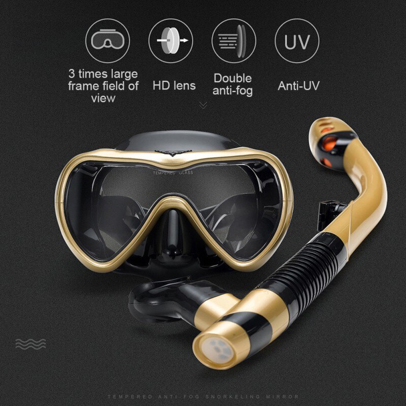 Anti-Fog Zwemmen Duikbril Snorkel Buis Snorkelen Masker Snorkel Buis Set Duiken Masker