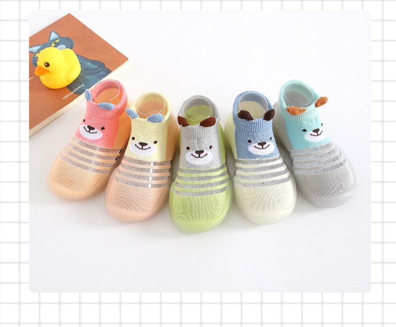 Baby Boy Girl Toddler Non-slip Indoor Floor Anti-slip Slippers Baby's Outdoor Breathable Cotton Sock Shoes Toddler socks