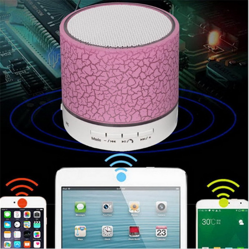 Portable Wireless Mini LED A9 Bluetooth Speaker Sound Box Subwoofer Speakers For Iphone Support TF SD Card PK BTS06 Q9 A9 S28 A5