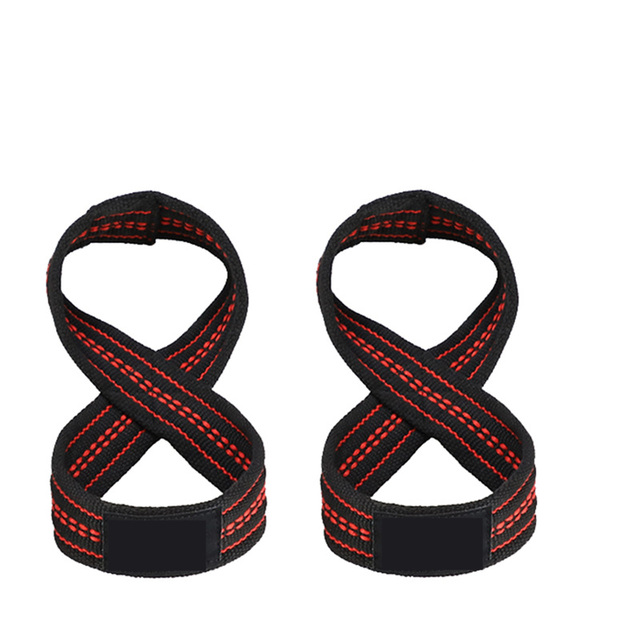 Classic Figure 8 Weight Lifting Straps Power lifting DeadLift Pull Up Wrist Strap Gym Fitness Bodybuilding Auxiliary Equipment: Size M