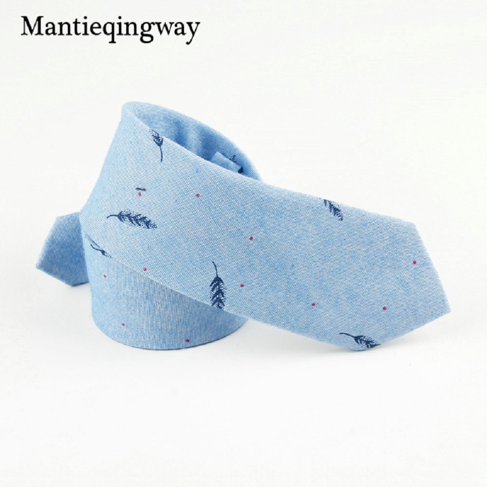 6 Cm Mens Katoen Casual Stropdas Bruiloft Bruidegom Jacquard Dassen Print Vogels Gravatas Bladeren Business Das