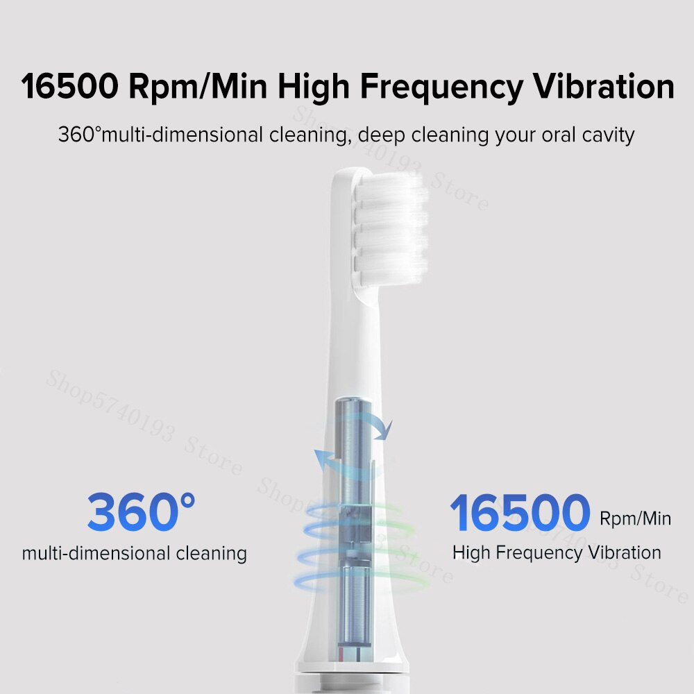 Xiaomi Mijia Electric Toothbrush T100 Sonic toothbrush Adult Ultrasonic Toothbrush USB Rechargeable Waterproof Tooth Brush Xiomi