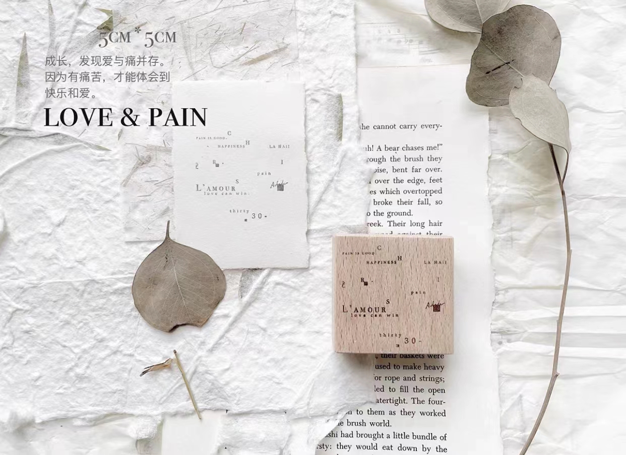 Jahrgang Inspirierung Liebe Holz Stempel für DIY Schrott Buchung Fotoalbum Karten herstellung: Champagner