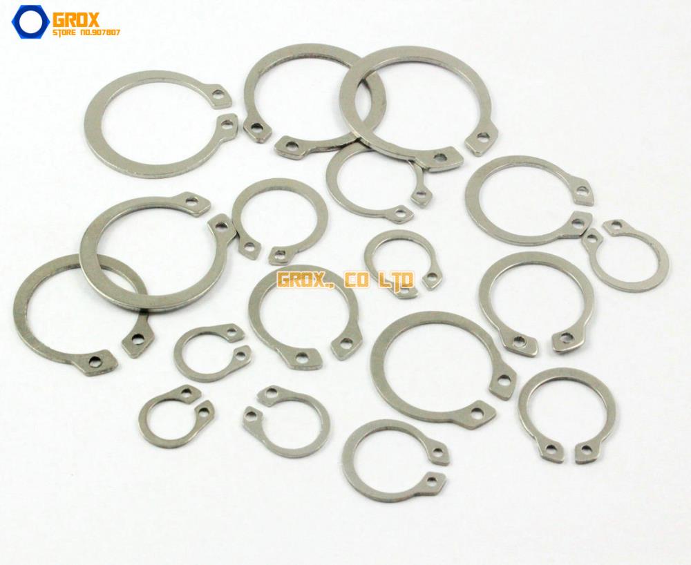 200 Pieces 10mm 304 Stainless Steel External Circlip Snap Retaining Ring