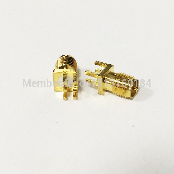 1 st RP-SMA Vrouwelijke Jack RF Coax Modem Converter Connector end launch PCB Kabel Straight Verguld