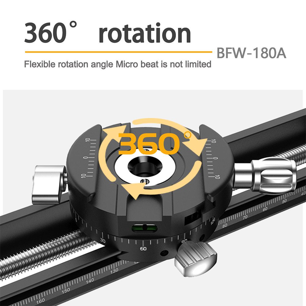Bafang macro tandwielgeleiderail 360 ° spiegelreflexcamera dia fotografie speciale snelmontageplaat dia rail statief accessoires