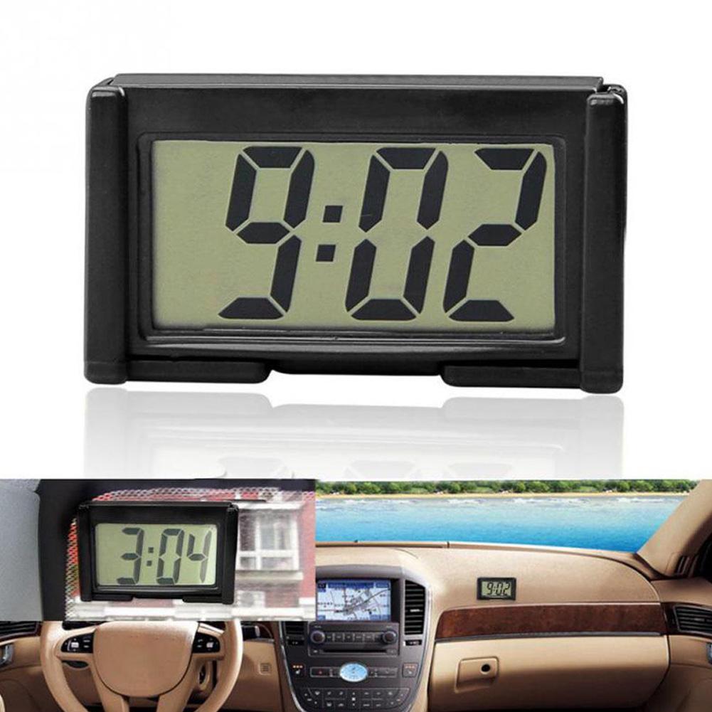 Auto Elektronische Uhr Mini Auto Uhr Lkw Armaturenbrett Zeit Praktische Selbst Klebe Halfter dauerhaft Elektronische Digitale Fahrzeug Uhr