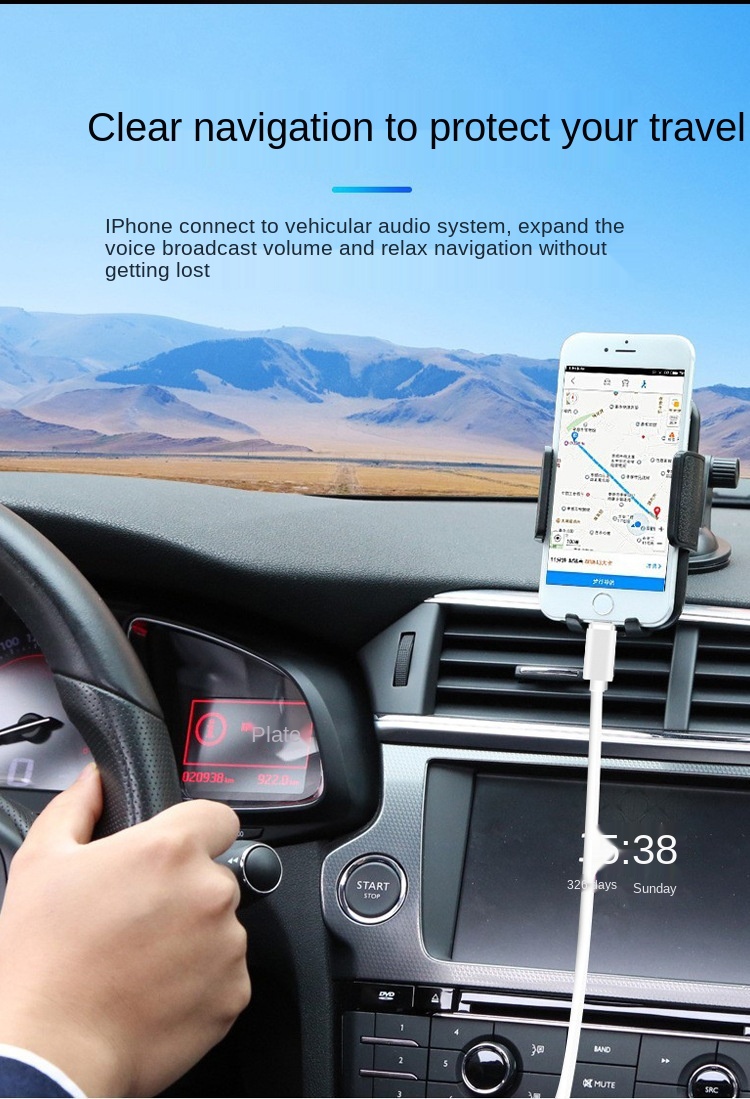 Car Audio Kabel Lightning Naar 3.5Mm Jack Aux Audio Hoofdtelefoon Kabel Auto Converter Voor 7 8plus11Pro Xs Max Auto aux Kabel