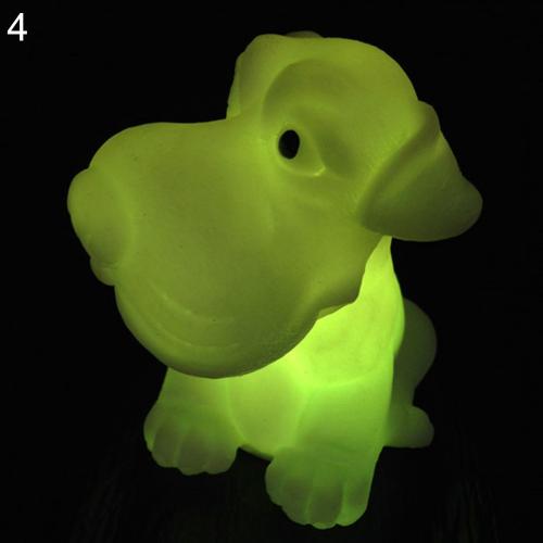 Led natlampe dekorere skrivebordslys batteri drøm sødt stjernetegn dyr farverig sovepære baby soveværelse armatur: Hund