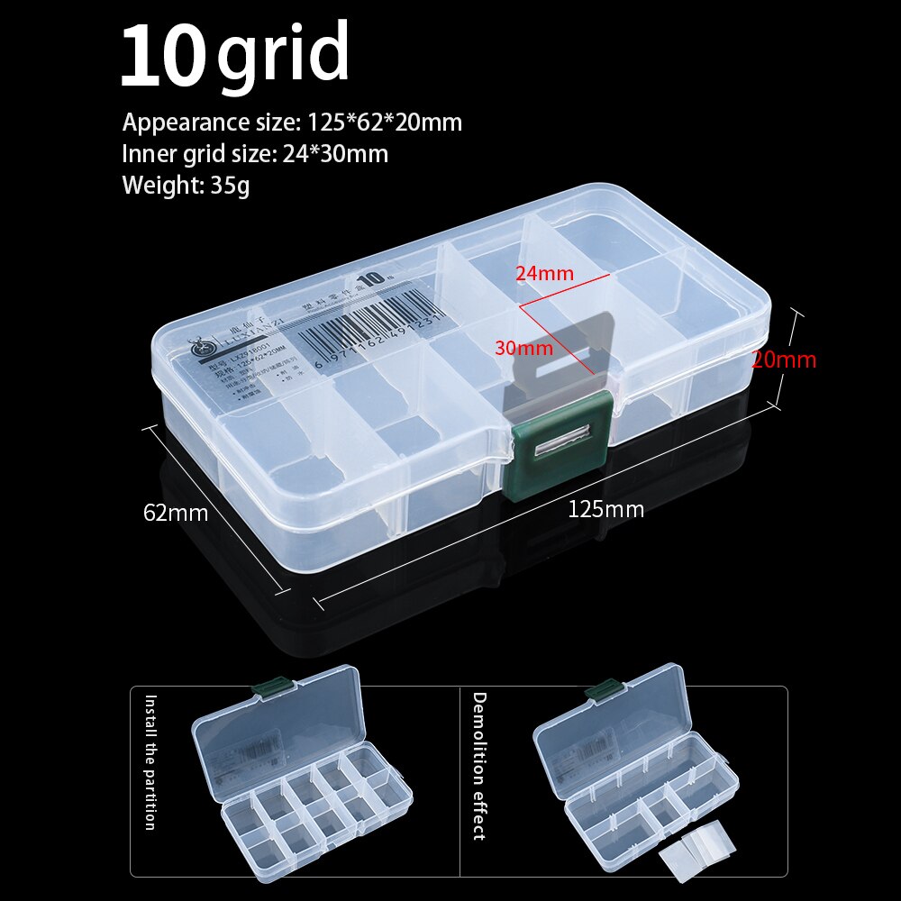 LUXIANZI Waterproof Plastic Storage Tool Box Portable Transparent Metal Parts Hardware tools Screwdriver Organizer toolbox Case: LXZ918001