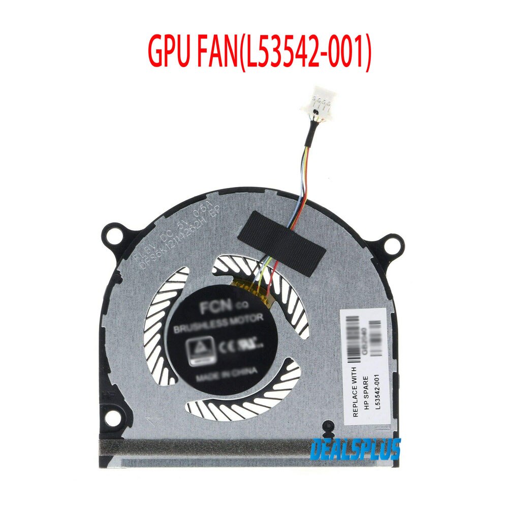 Neue CPU Kühler Lüfter Für HP Neid X360 15-DS 15-DR 15M-DS 15-DR0004TX 15-DR0006TX 15-DR0010TX L53542-001 L53541-001: GPU Fan