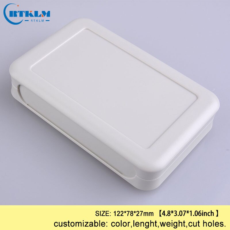 Small plastic handheld box diy junction box abs plastic enclosure electrical desktop enclosure plastic electric box 122*78*27mm