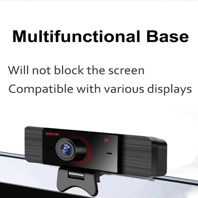 2K 1080P 720P 480P Hd Webcam Met Microfoon Draaibaar Pc Desktop Web Camera Cam Mini Computer webcamera Cam Video-opname Werk