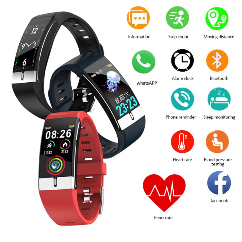 Duurzaam Smart Sport Armband Polsbandje Bloeddruk Hartslagmeter Stappenteller Smart Horloge Vrouwen Mannen Kids Fitness Tracker