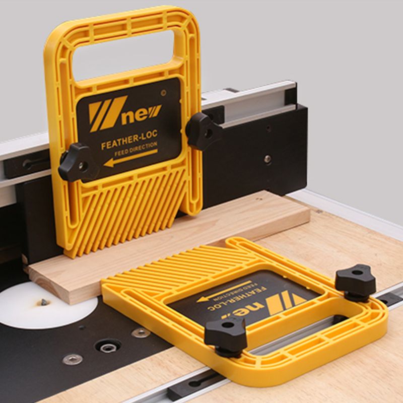 Extended Feather Loc Board Set Multi-purpose Double Featherboards Miter Gauge Slot Woodworking Saw Table DIY Safety Tool