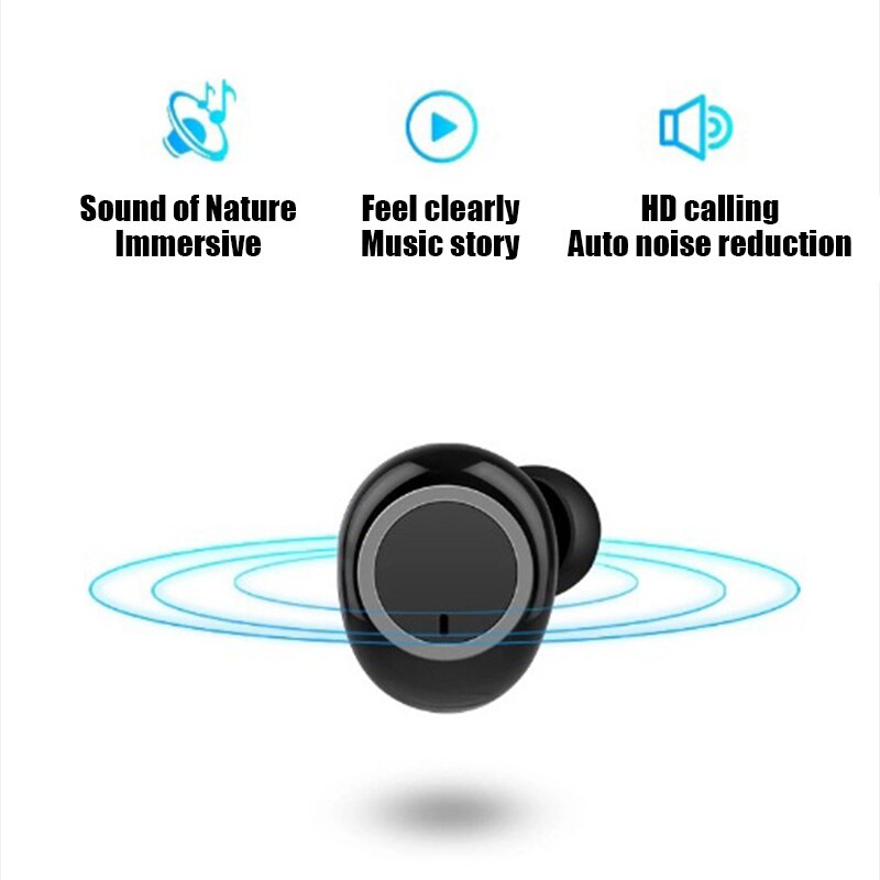 Y50 TWS Bluetooth 5.0 Headphones Wireless Earphones HIFI Stereo Headset Noise Reduction Sports Earbuds For iPhone Xiaomi Samsung