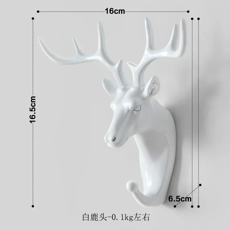 Muur Gemonteerde Haken Dierenkop Rek Kappen Muur Hanger Paard Giraf Elanden Olifant Haken Decoratief Decor Badkamer Accessoires
